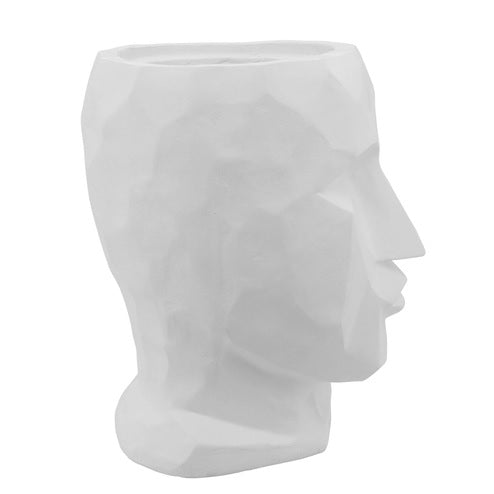 RESIN, 17"H FACE VASE / -30%