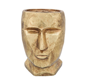 RESIN, 17"H FACE VASE / -30%