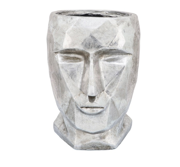 RESIN, 17"H FACE VASE / -30%