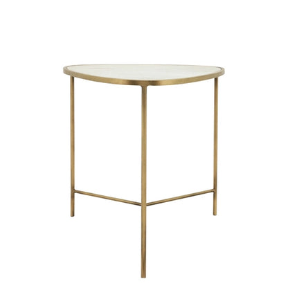 METAL, SIDE TABLES, WHITE-GOLD