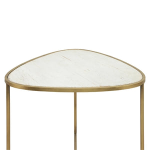 METAL, SIDE TABLES, WHITE-GOLD / -15%