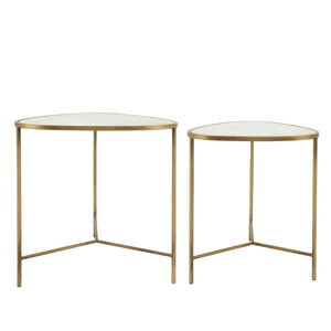 METAL, SIDE TABLES, WHITE-GOLD / -15%