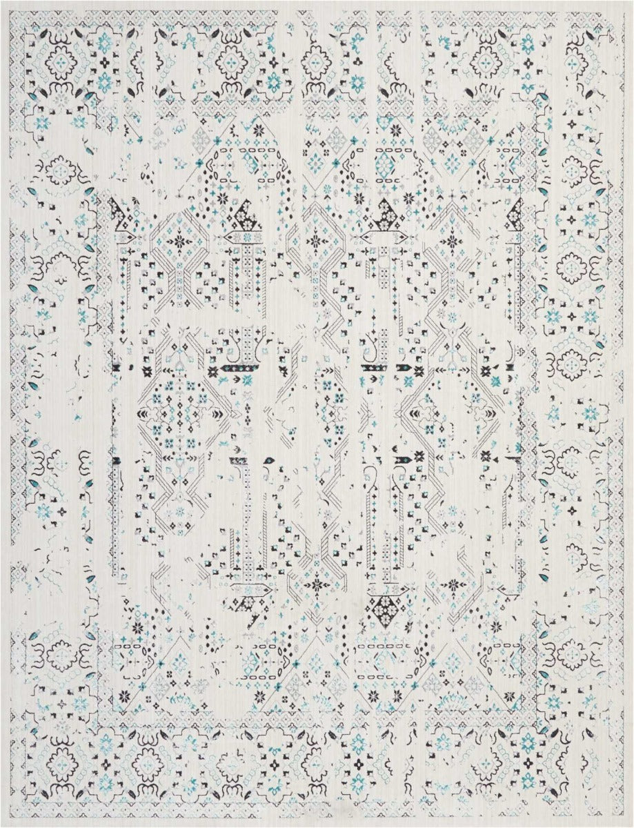 Alfombra Silver Screen 43 Ivory - Teal / -50%