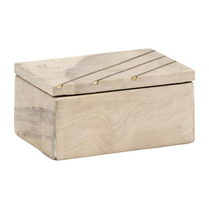 FALUDA MARBLE, 7"L  RECTANGULAR BOX, T
