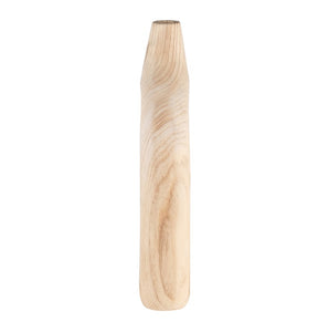 WOOD, 14"H CUT-OUT VASE, NATURAL