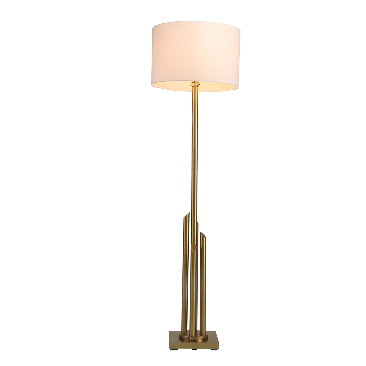 METAL 63" ART DECO FLOOR LAMP, GOLD - KD / -30%