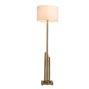 METAL 63" ART DECO FLOOR LAMP, GOLD - KD / -30%