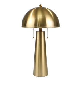 METAL 26" CONE BODY TABLE LAMP, GOLD