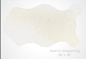 FAUX FURS SHAPED RUG