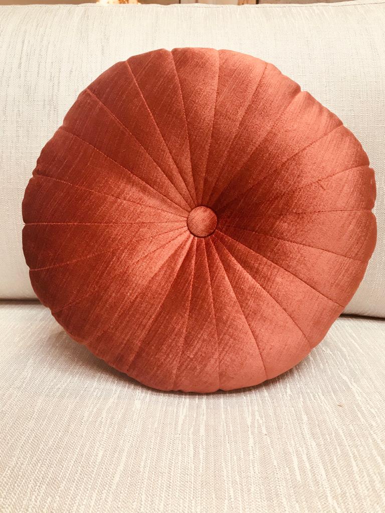 Round Velvet Pillow