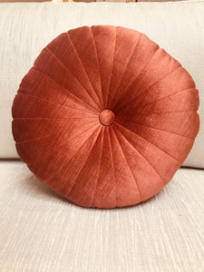 Round Velvet Pillow
