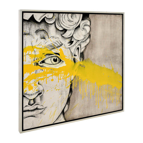47x47, Hand Pntd David Yllw W/Mezzaine, Blk/Wht / -30%