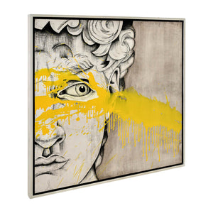 47x47, Hand Pntd David Yllw W/Mezzaine, Blk/Wht / -30%