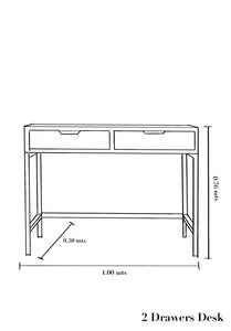 2 Drawers Desk