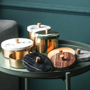 Round Cement Copper Jar / -40%