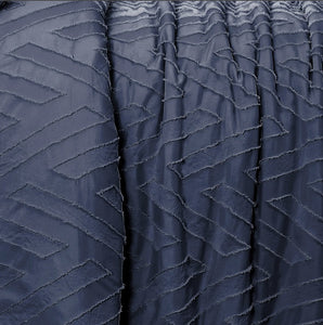 CLIPPED JACQUARD CHEVRON COMFORTER SET
