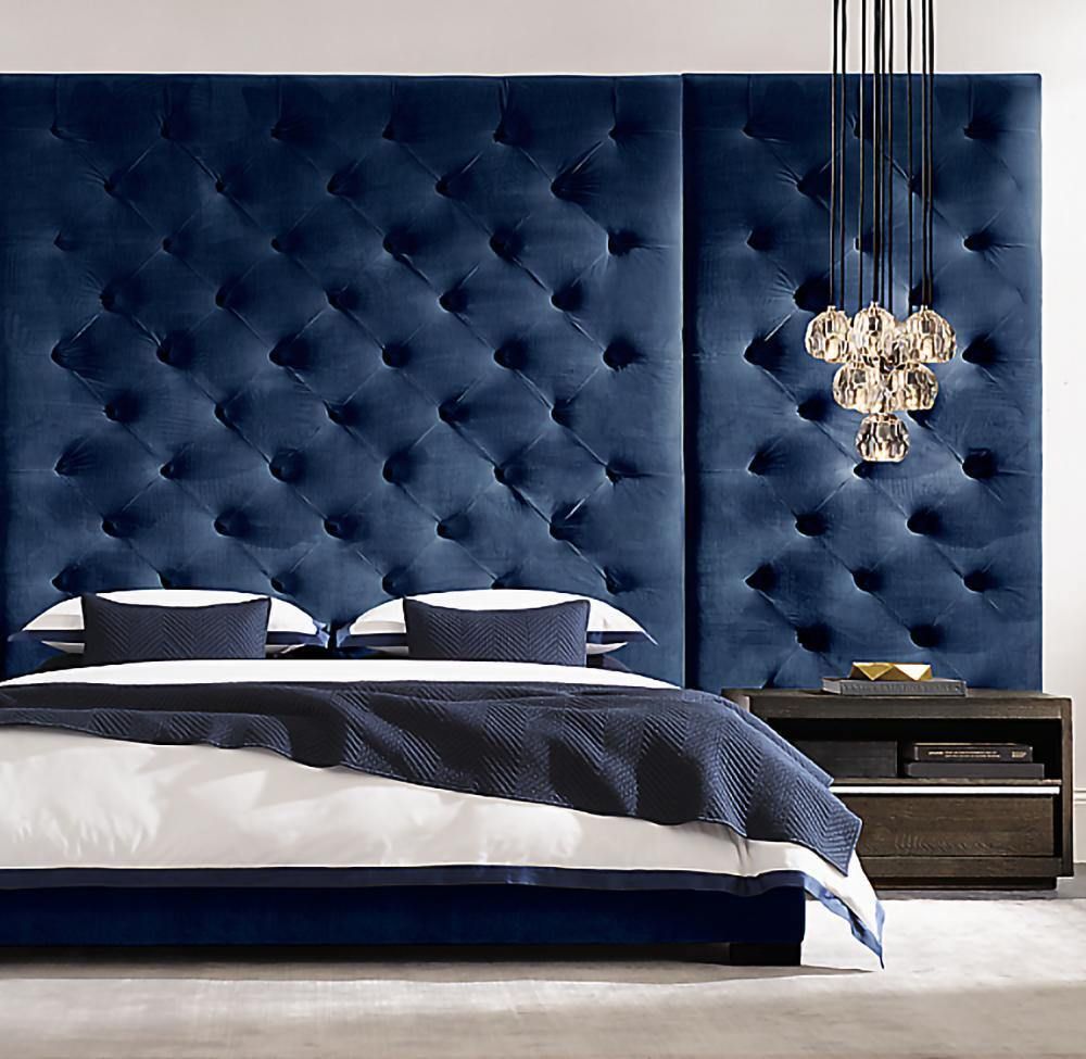 Diamond Tufted Bed with Panel