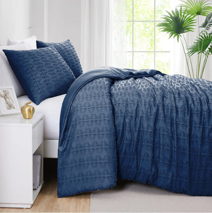 CLIPPED JACQUARD BALI DUVET COVER SET / -50%