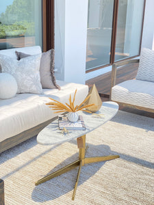 PARKER COFFEE TABLE WHITE & GOLD / -15%