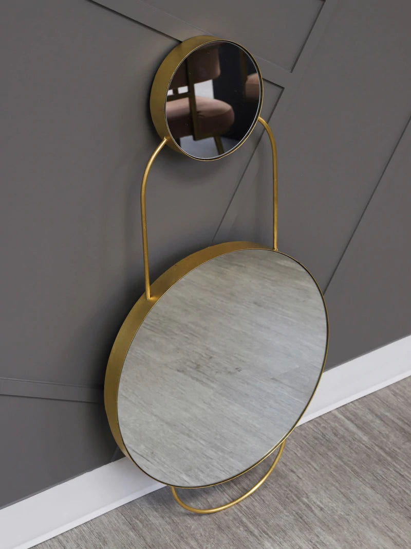 METAL 39'' H WALL MIRROR, GOLD, WB / -50%