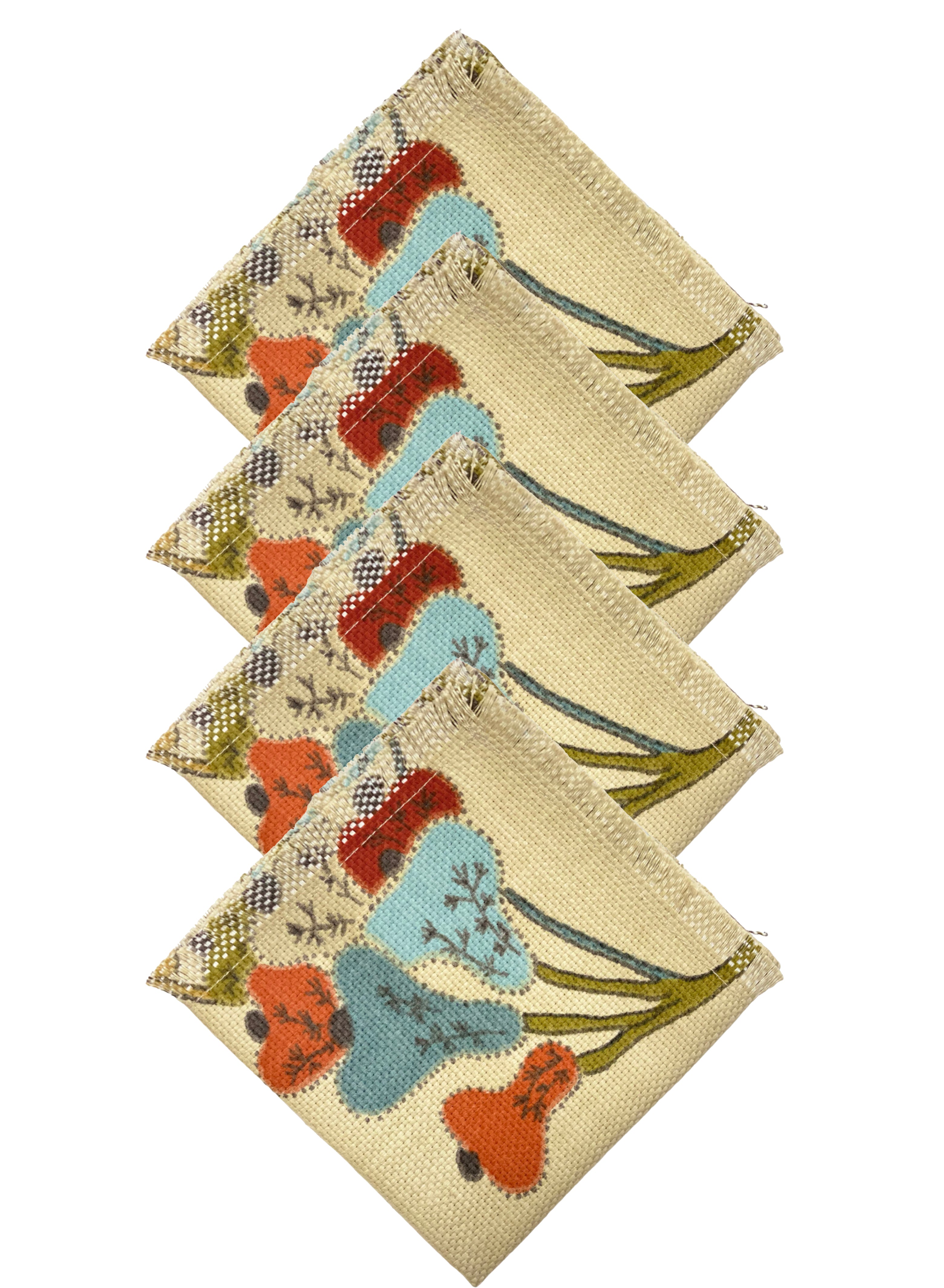 Set de 4 servilletas Botanical