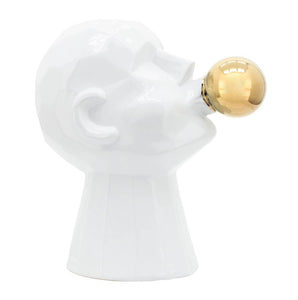 12" BUBBLE GUM MAN, WHITE