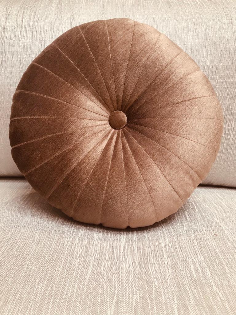 Round Velvet Pillow