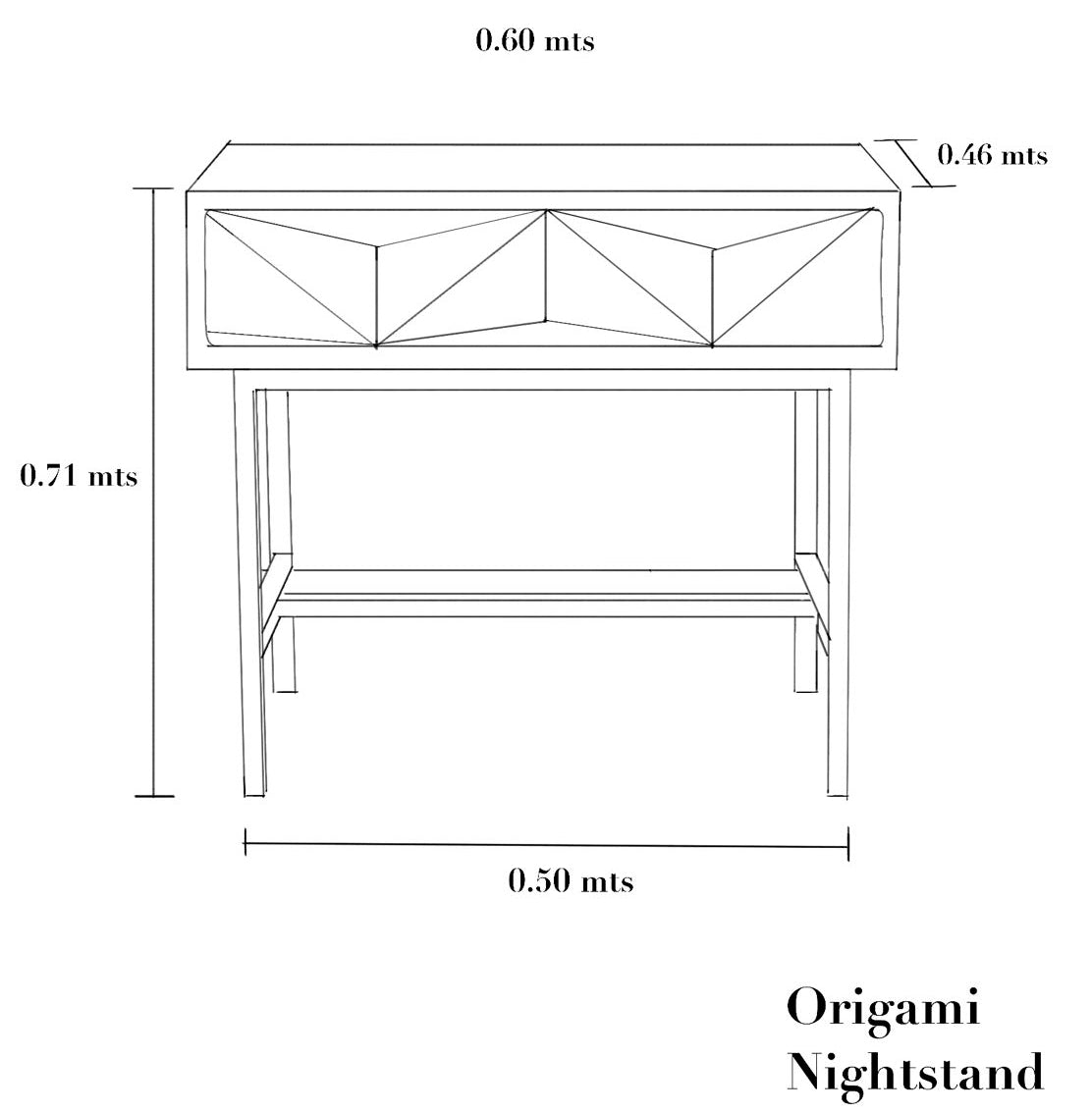 Origami Nightstand