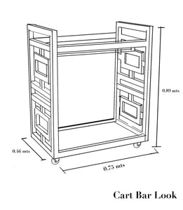 Teak Bar Cart