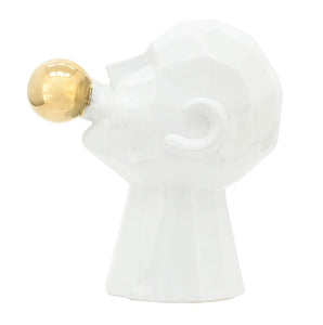 12" BUBBLE GUM MAN, WHITE