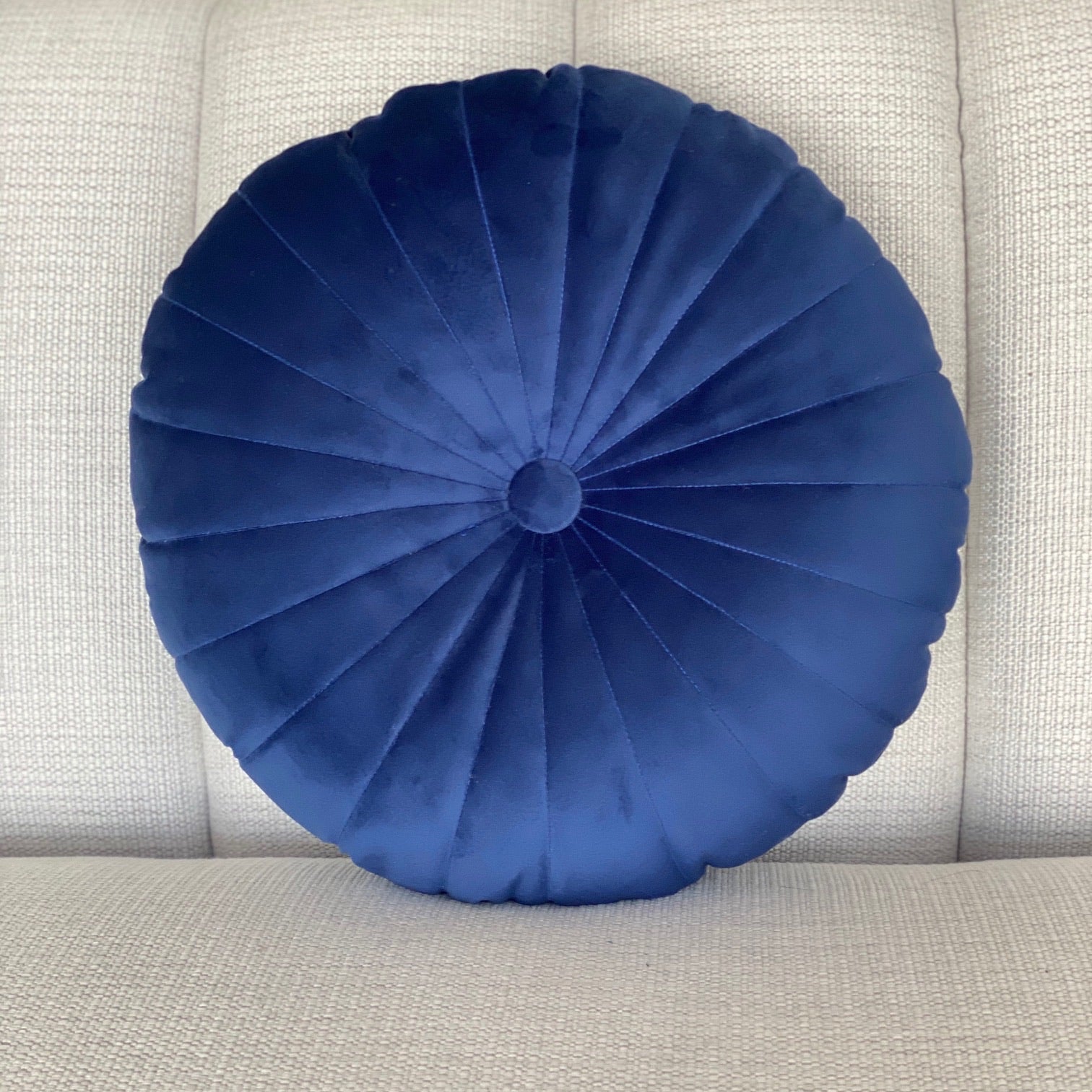 Round Velvet Pillow