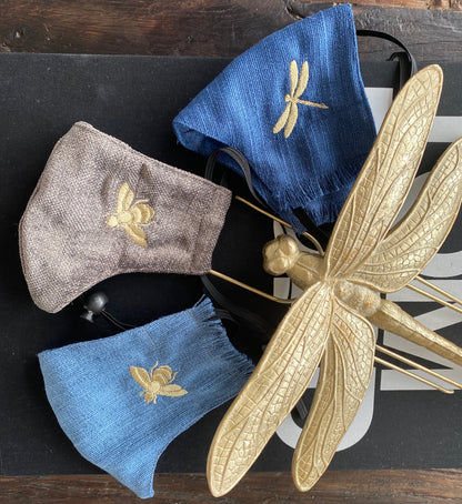 Mascarilla de Tela con bordado personalizado