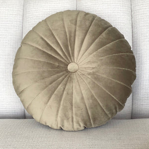 Round Velvet Pillow