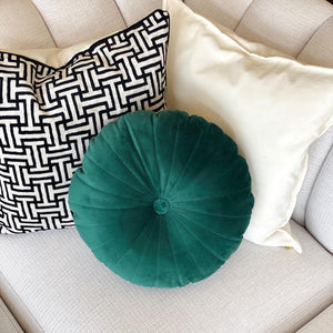 Round Velvet Pillow