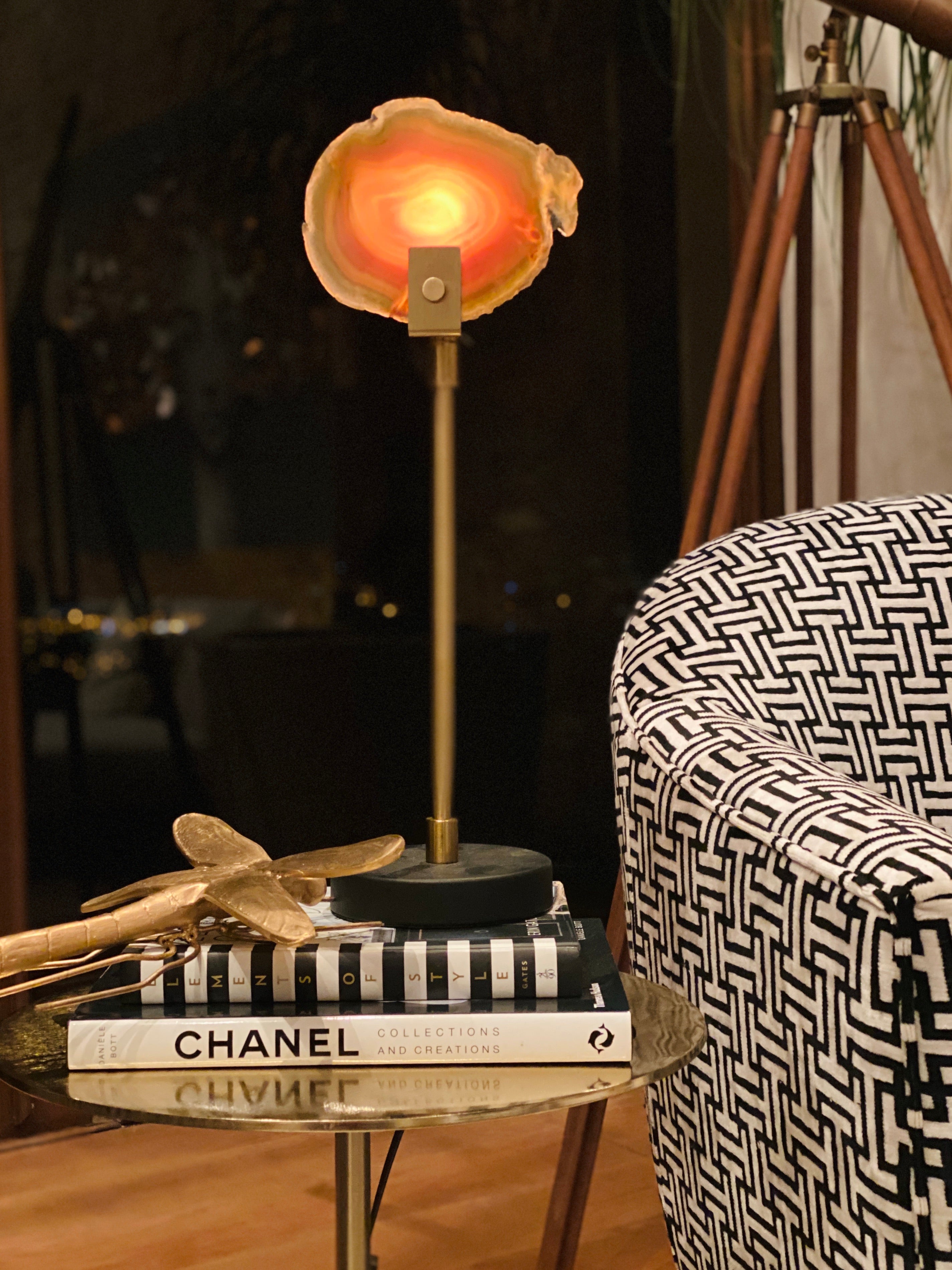 Agate Candle Light Table Lamp