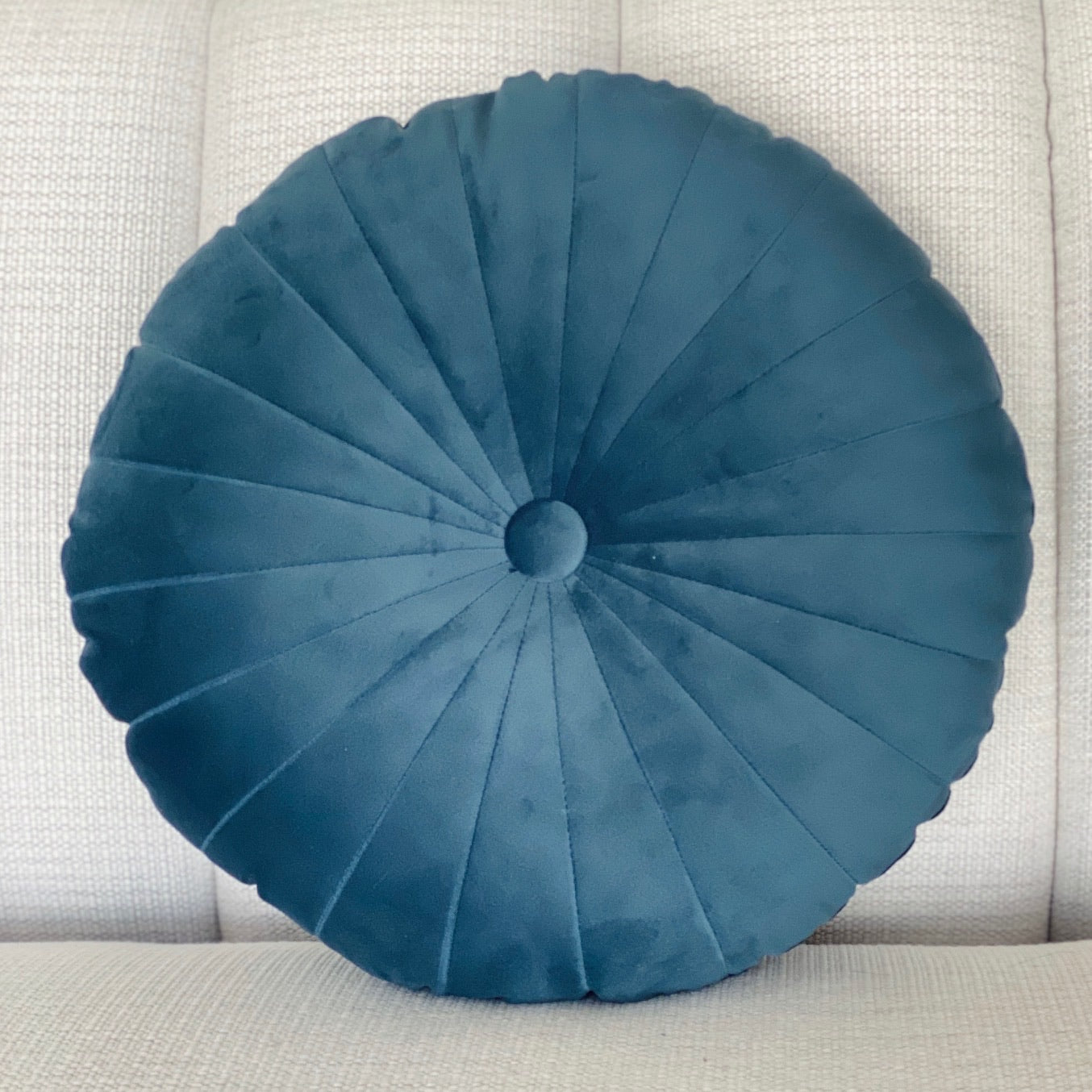 Round Velvet Pillow
