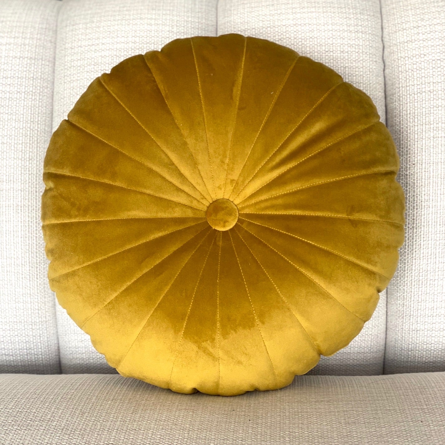 Round Velvet Pillow